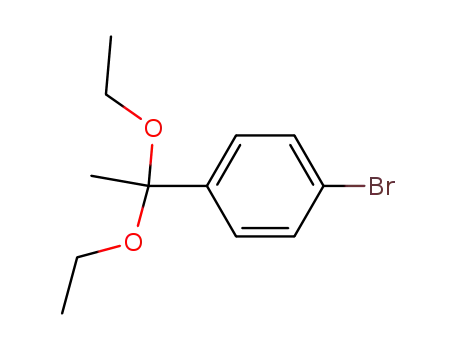 Molecular Structure of 61390-40-7 (4-BROMOACETOPHENONE DIETHYL ACETAL  95)