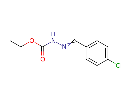 Molecular Structure of 3206-35-7 (ethyl 2-(4-chlorobenzylidene)hydrazinecarboxylate)