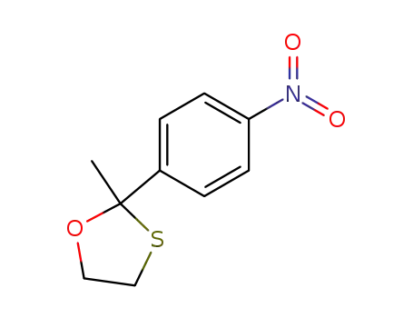 Molecular Structure of 131496-48-5 (1,3-Oxathiolane, 2-methyl-2-(4-nitrophenyl)-)
