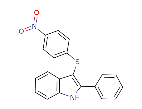 3-((4-nitrophenyl)thio)-2-phenyl-1H-indole