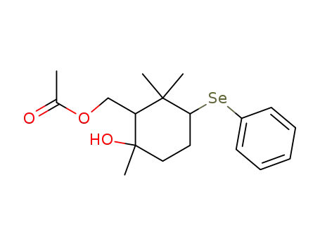 2-acetoxymethyl-3-hydroxy-1,1,3-trimethyl-6-phenylselenylcyclohexane