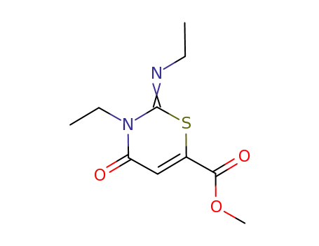 methyl 3-ethyl-2-(ethylimino)-3,4-dihydro-4-oxo-2H-1,3-thiazine-6-carboxylate