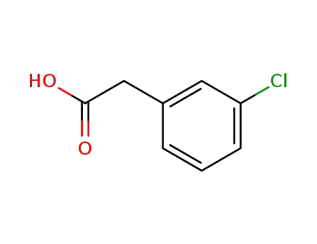 Molecular Structure of 1878-65-5 (3-Chlorophenylacetic acid)