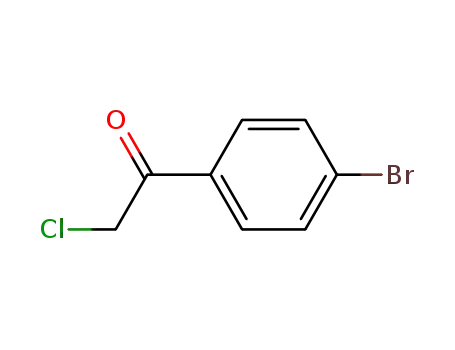 Molecular Structure of 4209-02-3 (1-(4-bromophenyl)-2-chloroethan-1-one)