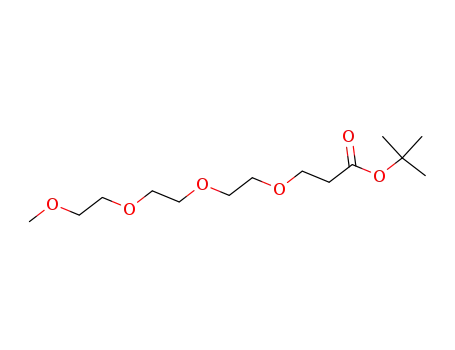 Molecular Structure of 883554-11-8 (m-PEG4-t-butyl ester)