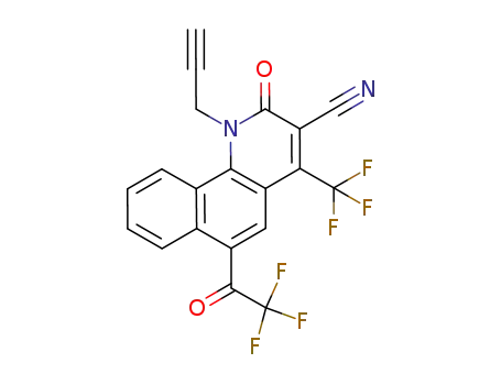 2-oxo-1-(prop-2-ynyl)-6-(2,2,2-trifluoroacetyl)-4-(trifluoromethyl)-1,2-dihydrobenzo[h]quinoline-3-carbonitrile