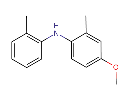 Molecular Structure of 100925-29-9 (Benzenamine, 4-methoxy-2-methyl-N-(2-methylphenyl)-)