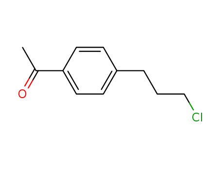 Molecular Structure of 91427-06-4 (Ethanone, 1-[4-(3-chloropropyl)phenyl]-)