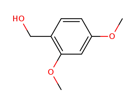 Molecular Structure of 7314-44-5 (2,4-Dimethoxybenzyl alcohol)