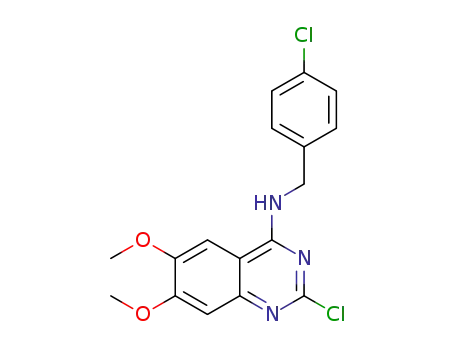 2-chloro-N-(4-chlorobenzyl)-6,7-dimethoxyquinazolin-4-amine