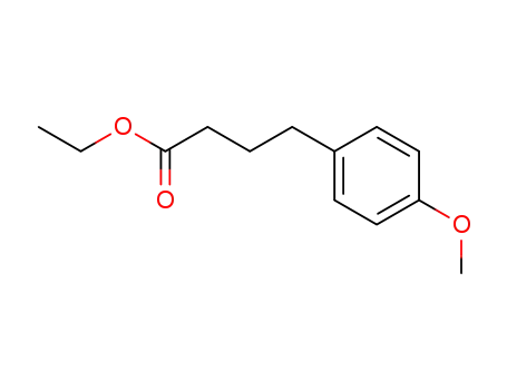 Molecular Structure of 4586-89-4 (Benzenebutanoic acid, 4-methoxy-, ethyl ester)