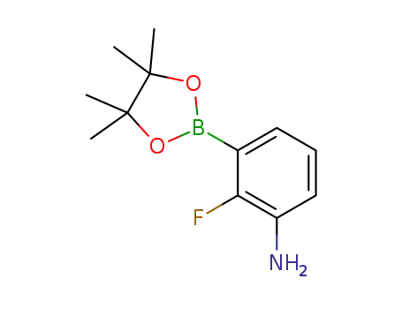 Molecular Structure of 1231892-80-0 (2-(3-Bromo-2-fluorophenyl)-4,4,5,5-tetramethyl-1,3,2-dioxaborolane)