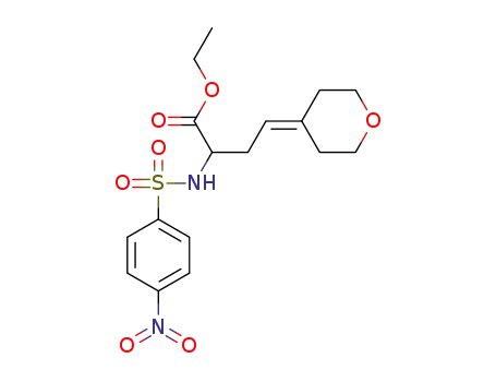 ethyl 2-{[(4-nitrophenyl)sulfonyl]amino}-4-(tetrahydro-4Hpyran-4-ylidene)butanoate