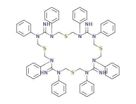 3,5,9,11,15,17,21,23-octaphenyl-1,7,13,19-tetrathia-3,5,9,11,15,17,21,23-octaazacyclotetracosane-4,10,16,22-tetraimine