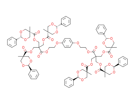 1,4-bis-(2-(2,2,2-tris((cis-5-methyl-r-2-phenyl-1,3-dioxan-5-yl)methanoyloxymethyl)ethanoyloxy)ethoxy)benzene