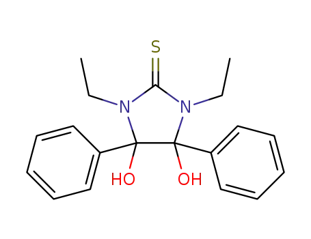 4,5-dihydroxy-1,3-diethyl-4,5-diphenylimidazolidine-2-thione