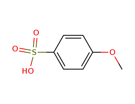 Molecular Structure of 5857-42-1 (p-Methoxybenzenesulfonic acid)