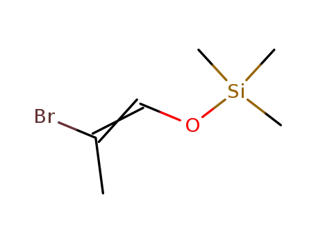 Molecular Structure of 61668-36-8 (Silane, [(2-bromo-1-propenyl)oxy]trimethyl-)