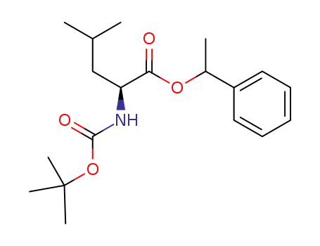 1-phenylethyl N-(tert-butoxycarbonyl)-L-leucinate