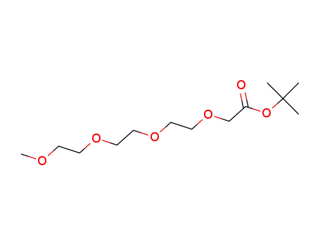 Molecular Structure of 331992-12-2 (2,5,8,11-Tetraoxatridecan-13-oic acid, 1,1-dimethylethyl ester)