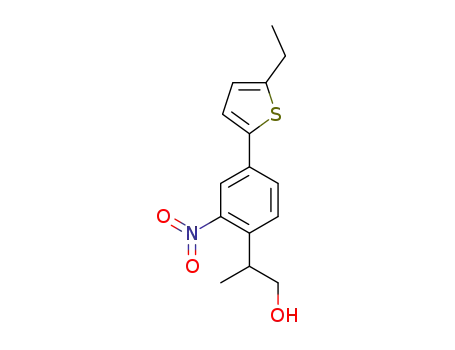 2-(2-Nitro-4-ethyl-5-thiophenyl-phenyl)propanol