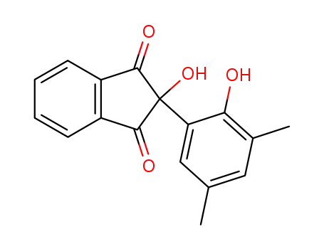 Molecular Structure of 71321-32-9 (2-hydroxy-2-(2-hydroxy-3,5-dimethylphenyl)-1H-indene-1,3(2H)-dione)