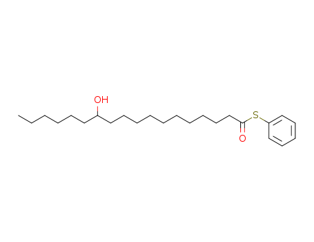 Octadecanethioic acid, 12-hydroxy-, S-phenyl ester