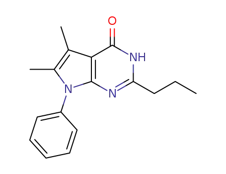 5,6-dimethyl-7-phenyl-2-propyl-3,7-dihydro-4H-pyrrolo[2,3-d]pyrimidin-4-one