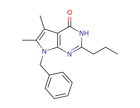 7-benzyl-5,6-dimethyl-2-propyl-3,7-dihydro-4H-pyrrolo[2,3-d]pyrimidin-4-one