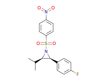 (2S,3R)-2-(4-fluorophenyl)-3-isopropyl-1-(4-nitrophenylsulfonyl)aziridine
