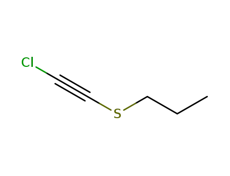 Molecular Structure of 66566-80-1 (Propane, 1-[(chloroethynyl)thio]-)