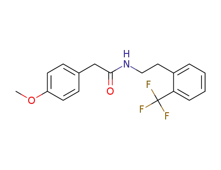 2-(4-methoxyphenyl)-N-{2-[2-(trifluoromethyl)phenyl]ethyl}acetamide