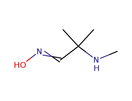 Molecular Structure of 77454-92-3 (Propanal, 2-methyl-2-(methylamino)-, oxime)