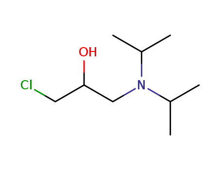 Molecular Structure of 55211-97-7 (2-Propanol, 1-[bis(1-methylethyl)amino]-3-chloro-)