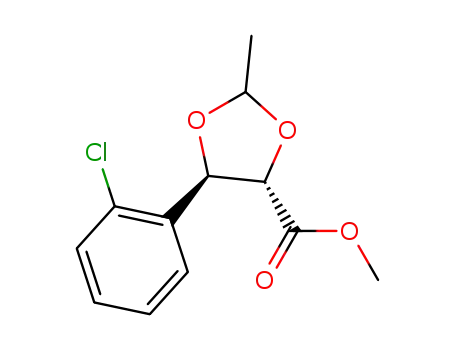(4S,5R)-methyl 5-(2-chlorophenyl)-2-methyl-1,3-dioxolane-4-carboxylate