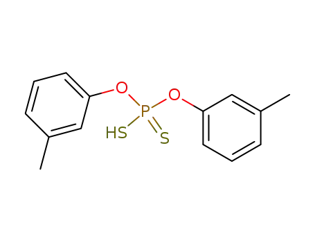 Molecular Structure of 7595-89-3 (Bis(3-methylphenyloxy)mercaptophosphine sulfide)