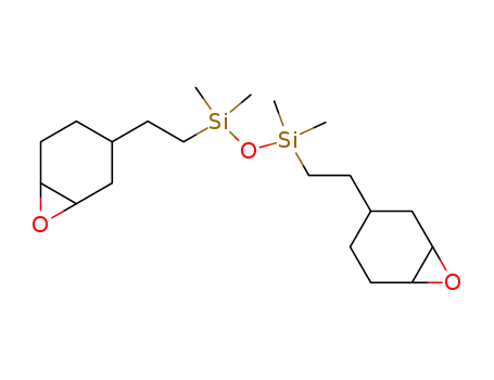 Molecular Structure of 18724-32-8 (1,3 BIS[2(3,4 EPOXYCYCLOHEX-1-YL)ETHYL]TETRA-METHYLDISILOXANE)