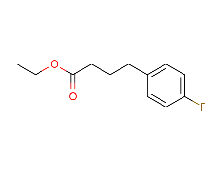 Molecular Structure of 1693-05-6 (Benzenebutanoic acid, 4-fluoro-, ethyl ester)