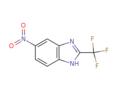 Molecular Structure of 327-19-5 (5-Nitro-2-trifluoromethylbenzimidazole)
