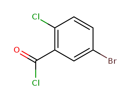 Molecular Structure of 21900-52-7 (5-BROMO-2-CHLORO-BENZOYL CHLORIDE)