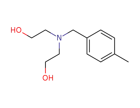 Molecular Structure of 91554-08-4 (2-[(2-HYDROXYETHYL)(4-METHYLBENZYL)AMINO]-1-ETHANOL)