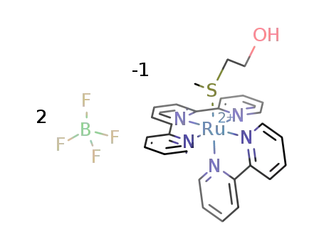 [Ru(2,2′:6′,2″-terpyridine)(2,2′-bipyridine)(2-methylthioethan-1-ol)](BF4)2