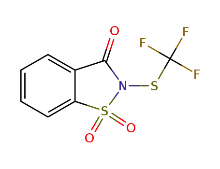 2-((trifluoromethyl)thio)benzo[d]isothiazol-3(2H)-one 1,1-dioxide