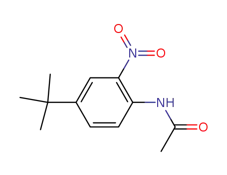 Molecular Structure of 40655-37-6 (N-[4-(1,1-dimethylethyl)-2-nitrophenyl]acetamide)
