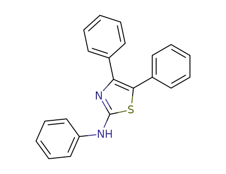 Molecular Structure of 29594-65-8 (2-Thiazolamine, N,4,5-triphenyl-)