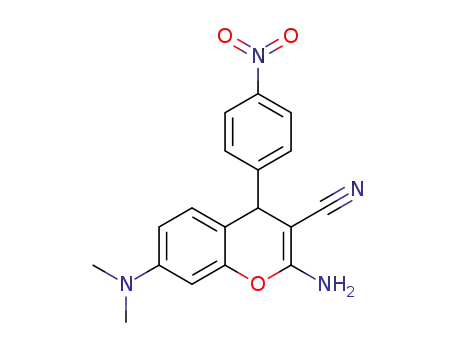 2-amino-7-dimethylamino-4-(4-nitrophenyl)-4H-chromene-3-carbonitrile