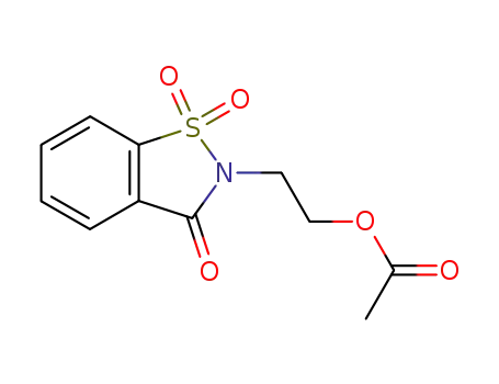 2-(2-acetoxy-ethyl)-1,1-dioxo-1,2-dihydro-1λ6-benzo[d]isothiazol-3-one