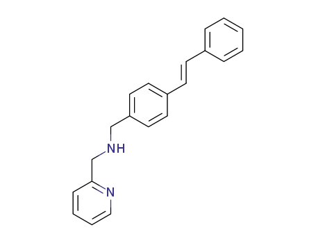 (E)-1-(pyridin-2-yl)-N-(4-styrylbenzyl)methanamine
