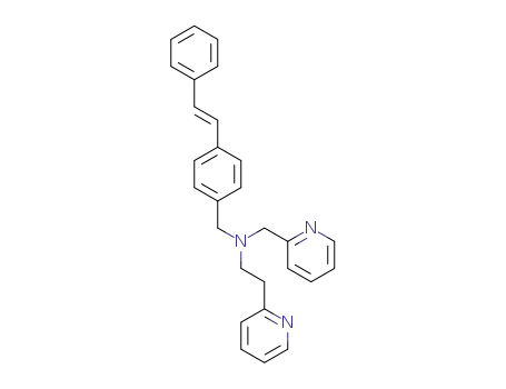 (E)-2-(pyridin-2-yl)-N-(pyridin-2-ylmethyl)-N-(4-styrylbenzyl)-ethanamine