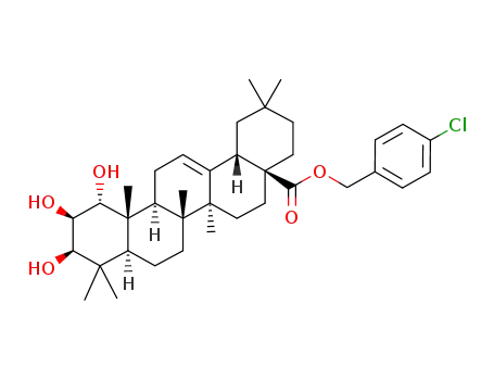 4-chlorobenzyl 1α,2β,3β-trihydroxy-olean-12-en-28-oate